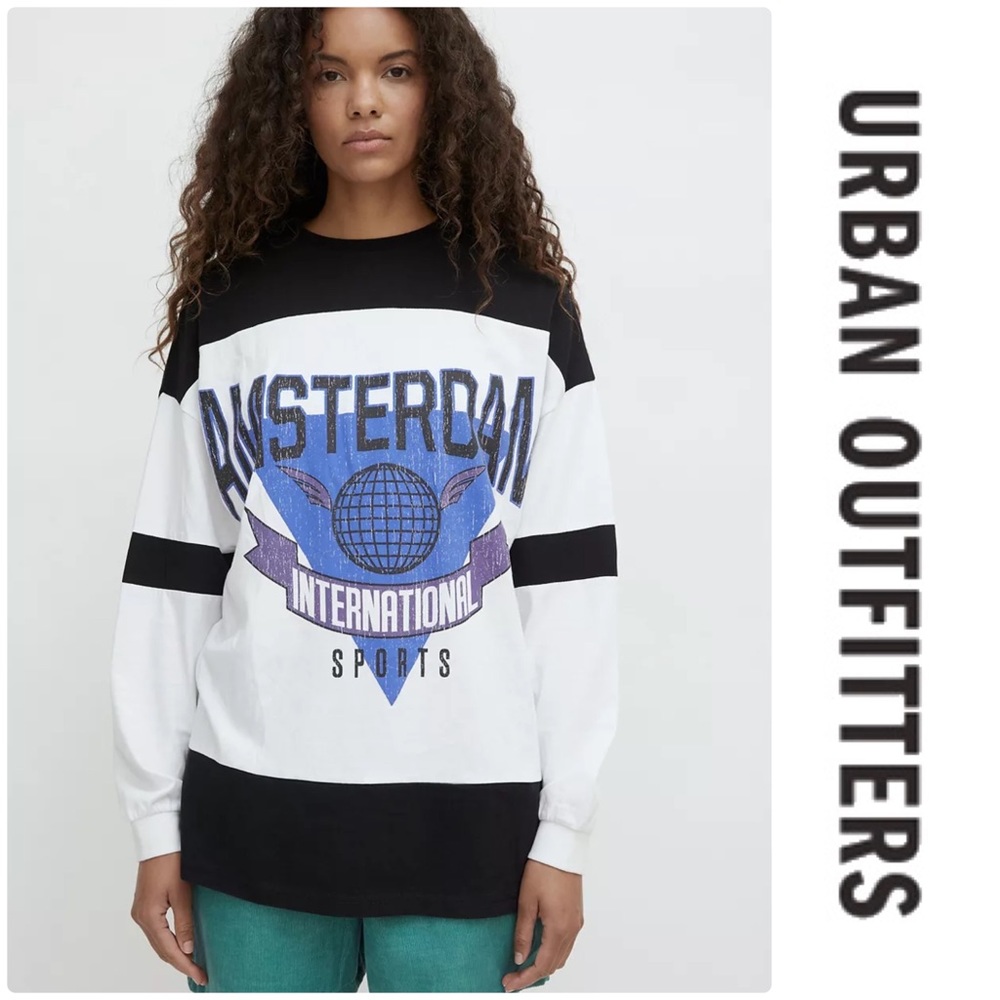 Urban Outfitters Amsterdam Sporty Long Sleeve Tee